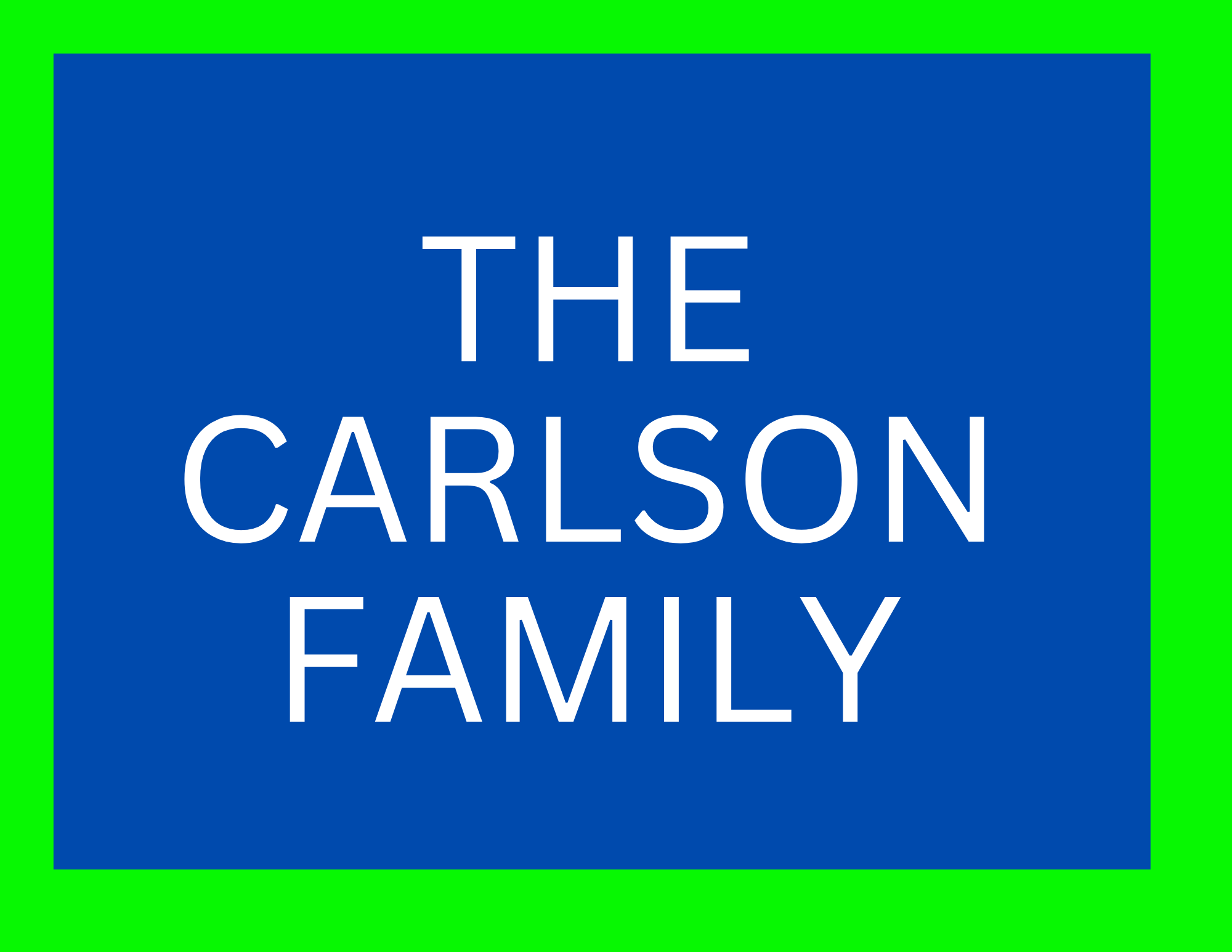 Hole Sponsor - The Carlson Family - Logo