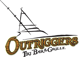 Single Barrel Hole Sponsor - Outriggers Tiki Bar & Grille - Logo