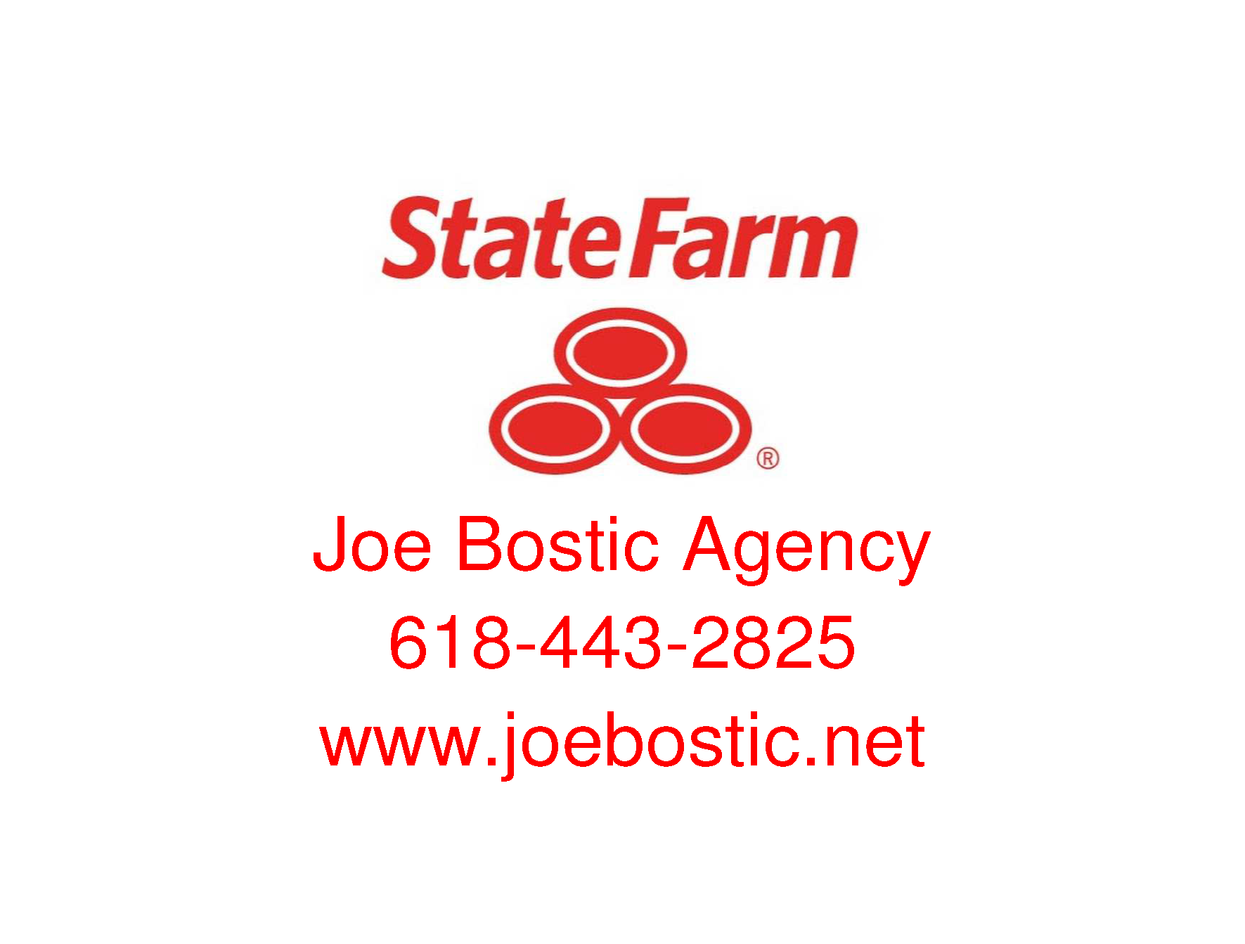 Hole Sponsor - Joe Bostic - State Farm - Logo