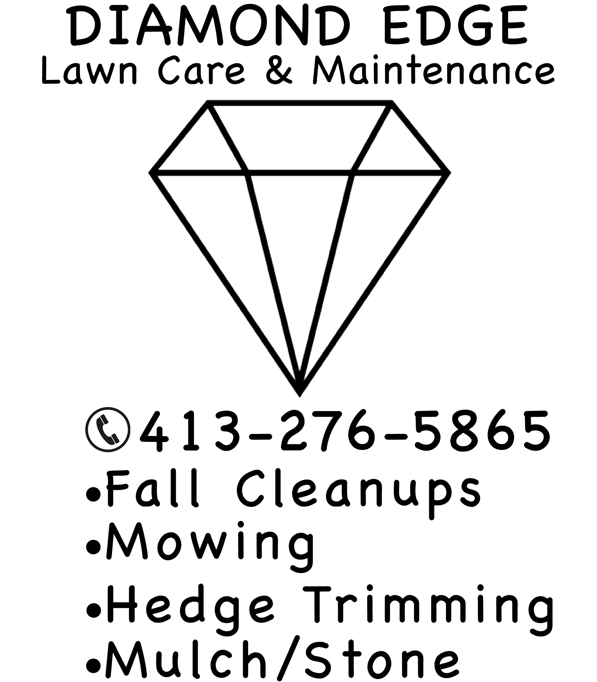 Health Center Wall of Fame Sponsor - Diamond Edge Lawncare & Maintenance - Logo