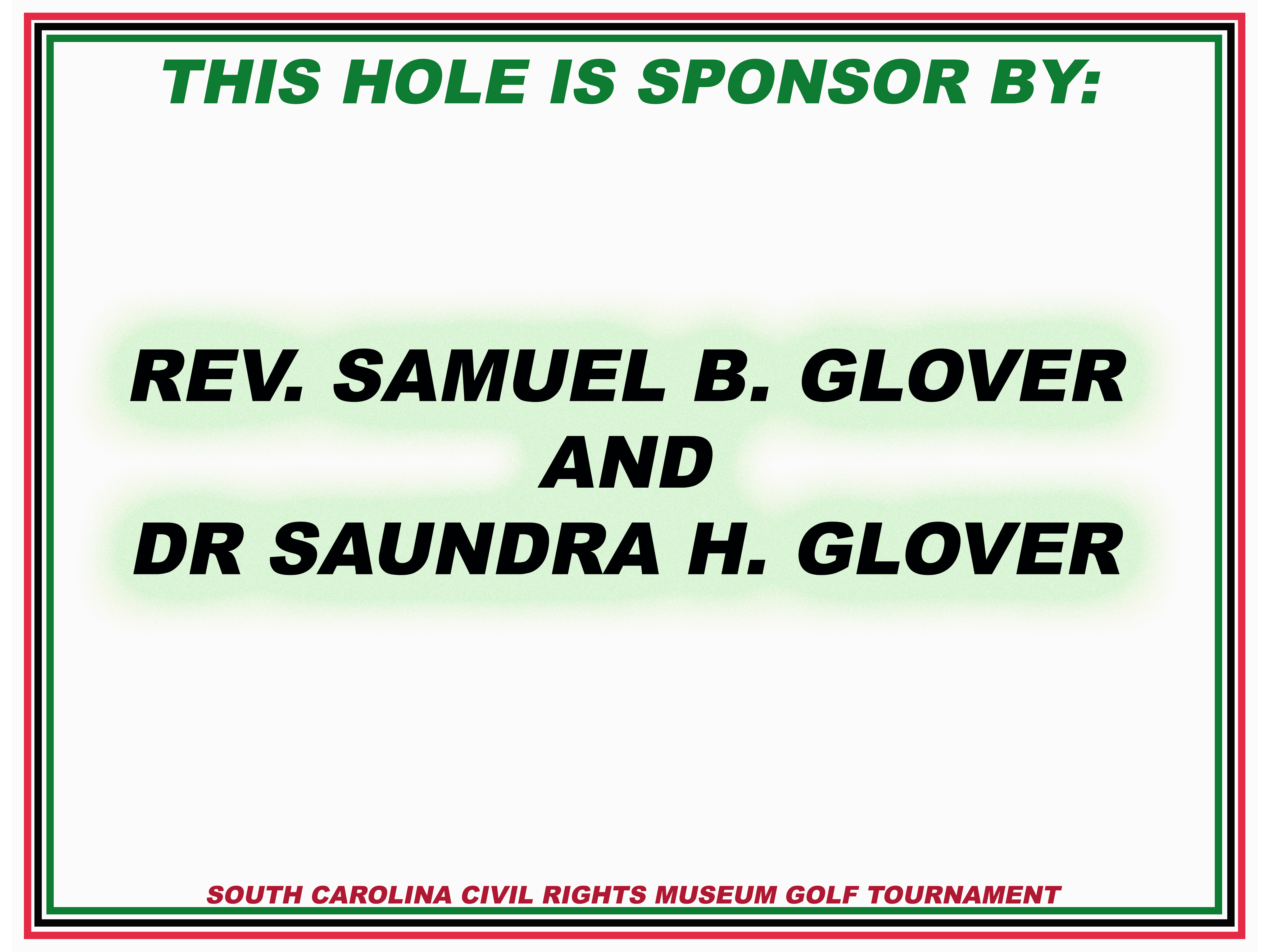 Rev Sam & Dr. Saundra Glover