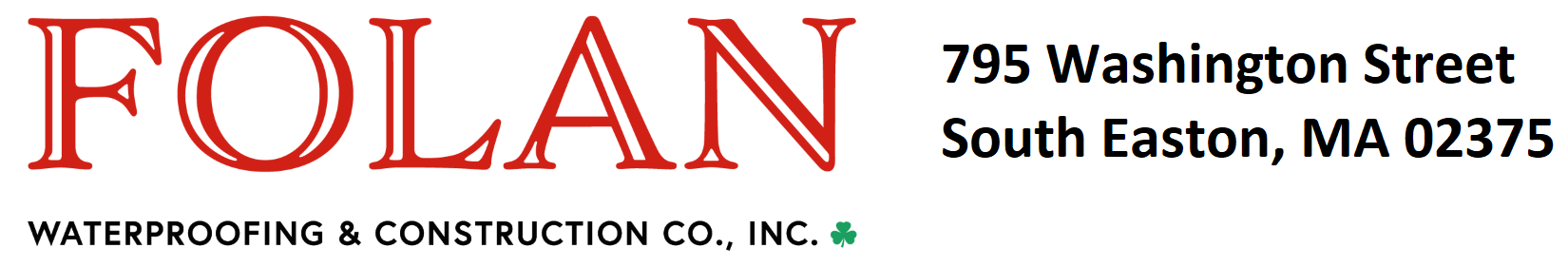 Bronze Sponsor - Folan Waterproofing & Construction Co., Inc. - Logo