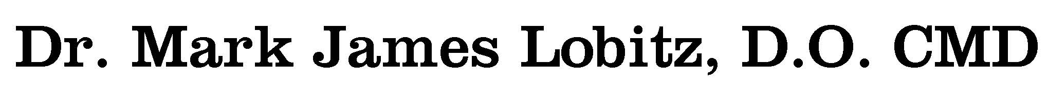 Hole Sponsor - Dr. Mark J. Lobitz DO, CMD - Logo