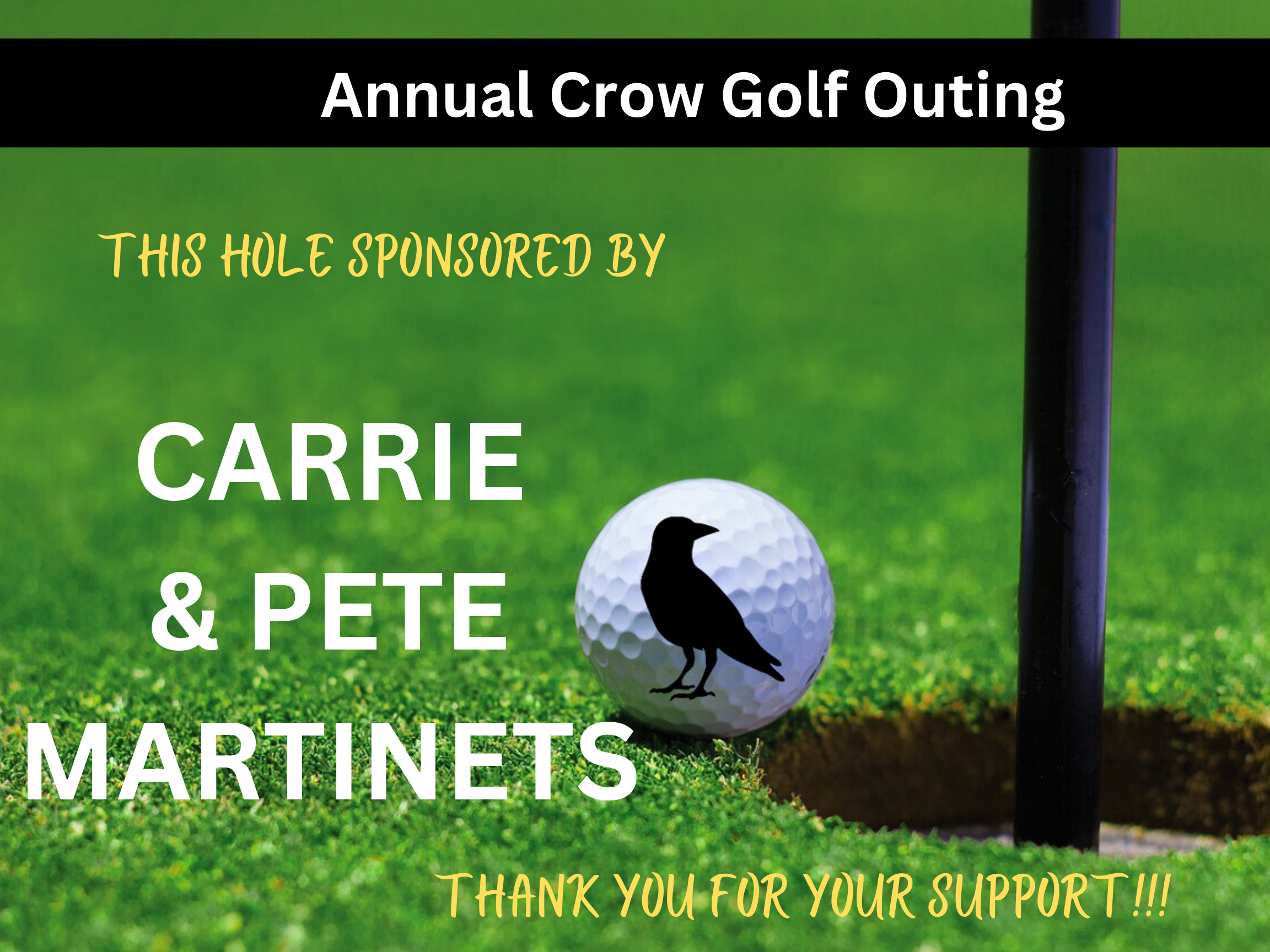 Hole Sponsorship - Carrie & Pete Martinets - Logo
