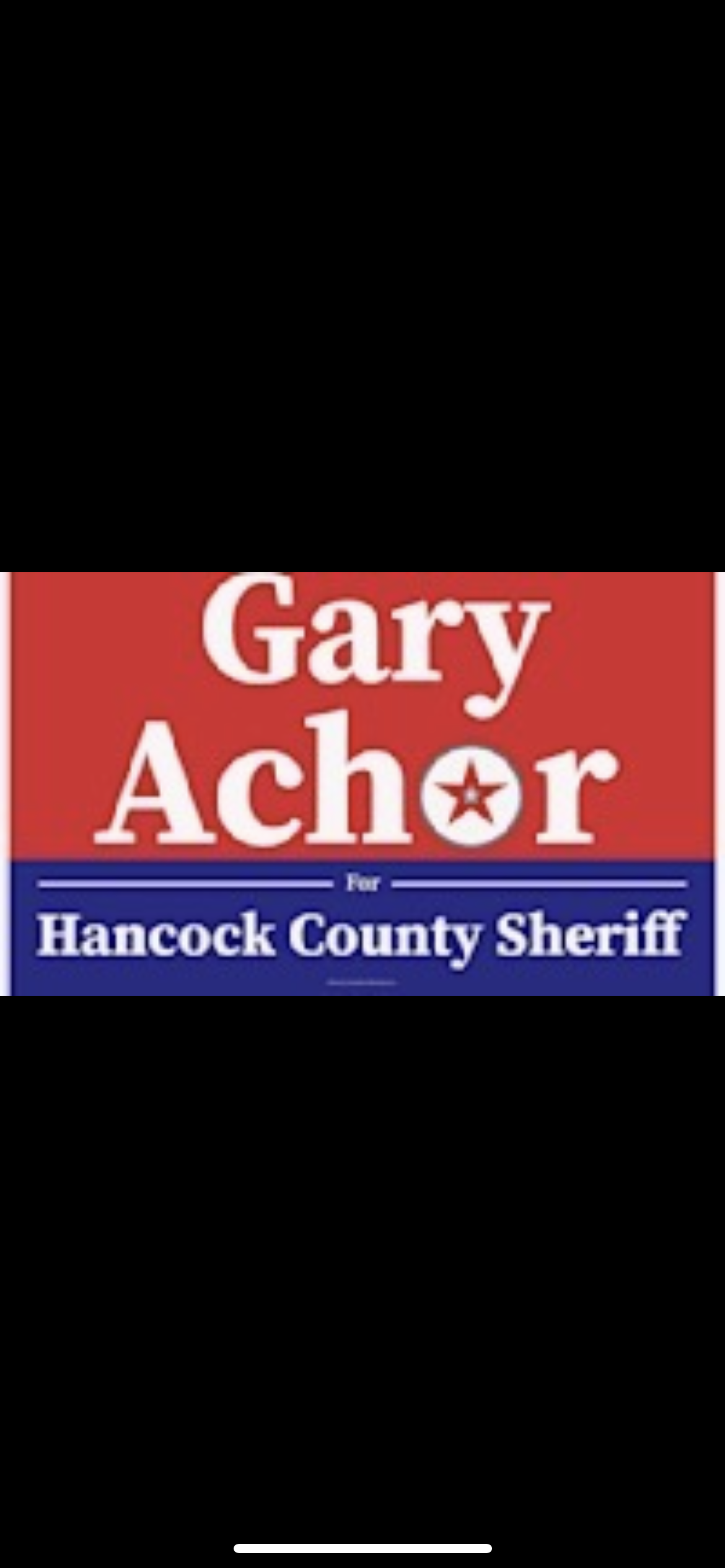 Hole Sponsor - Achor For Sheriff - Logo