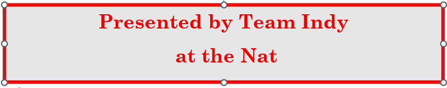 Title Sponsor - Team Indy at the Nat - Logo