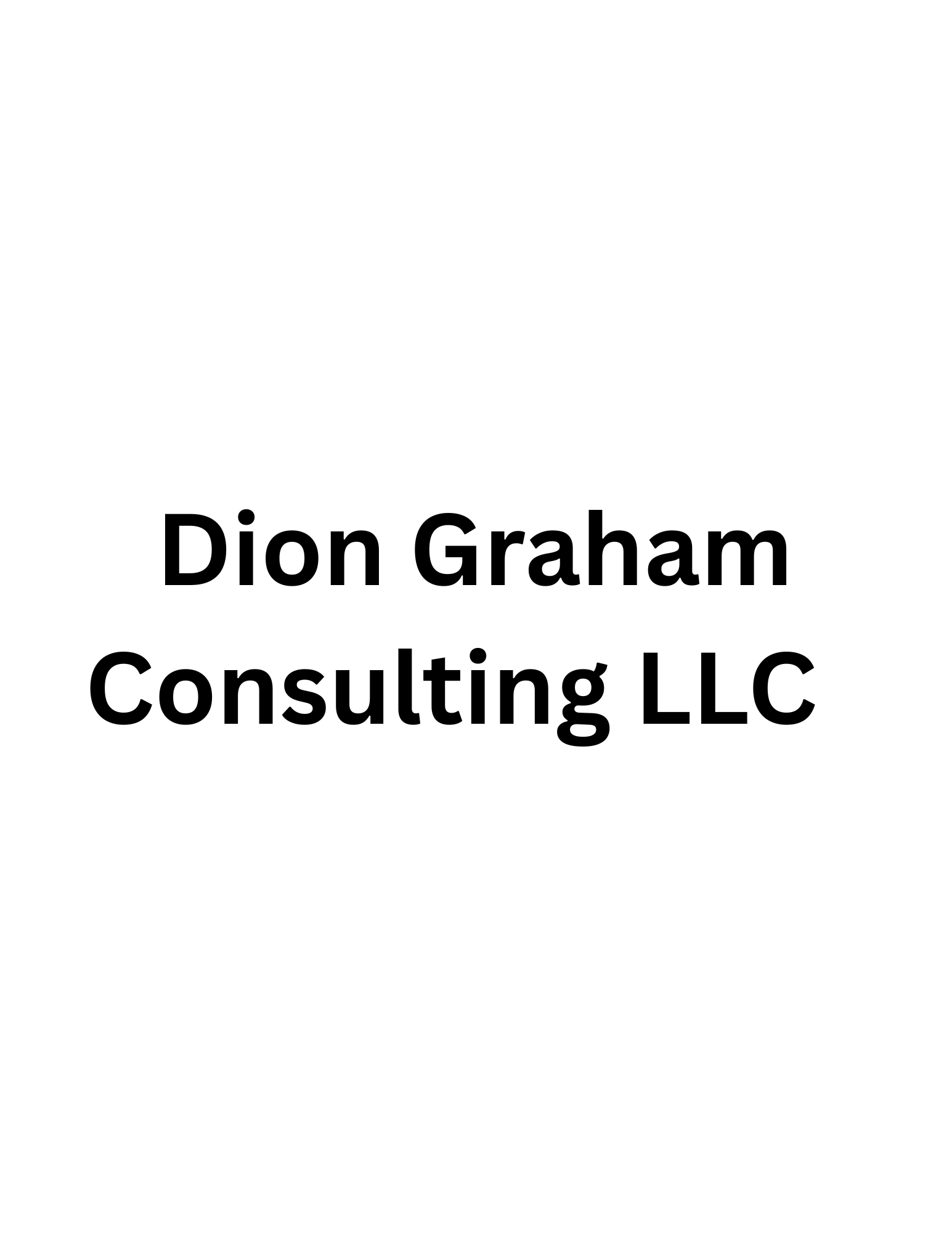 BRONZE LEVEL SPONSORS: -  Dion Graham Consulting LLC  - Logo