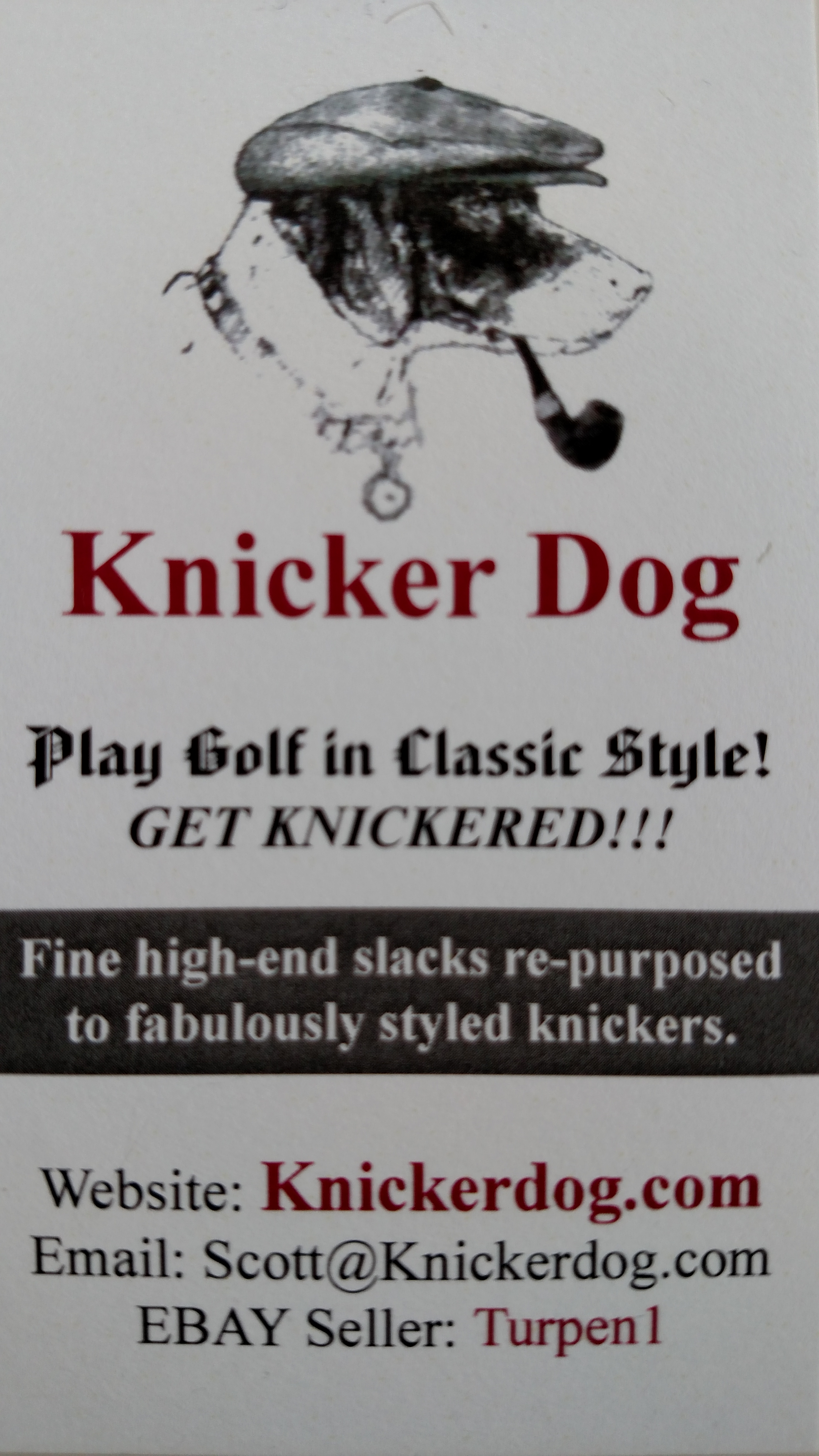 Knicker Dog