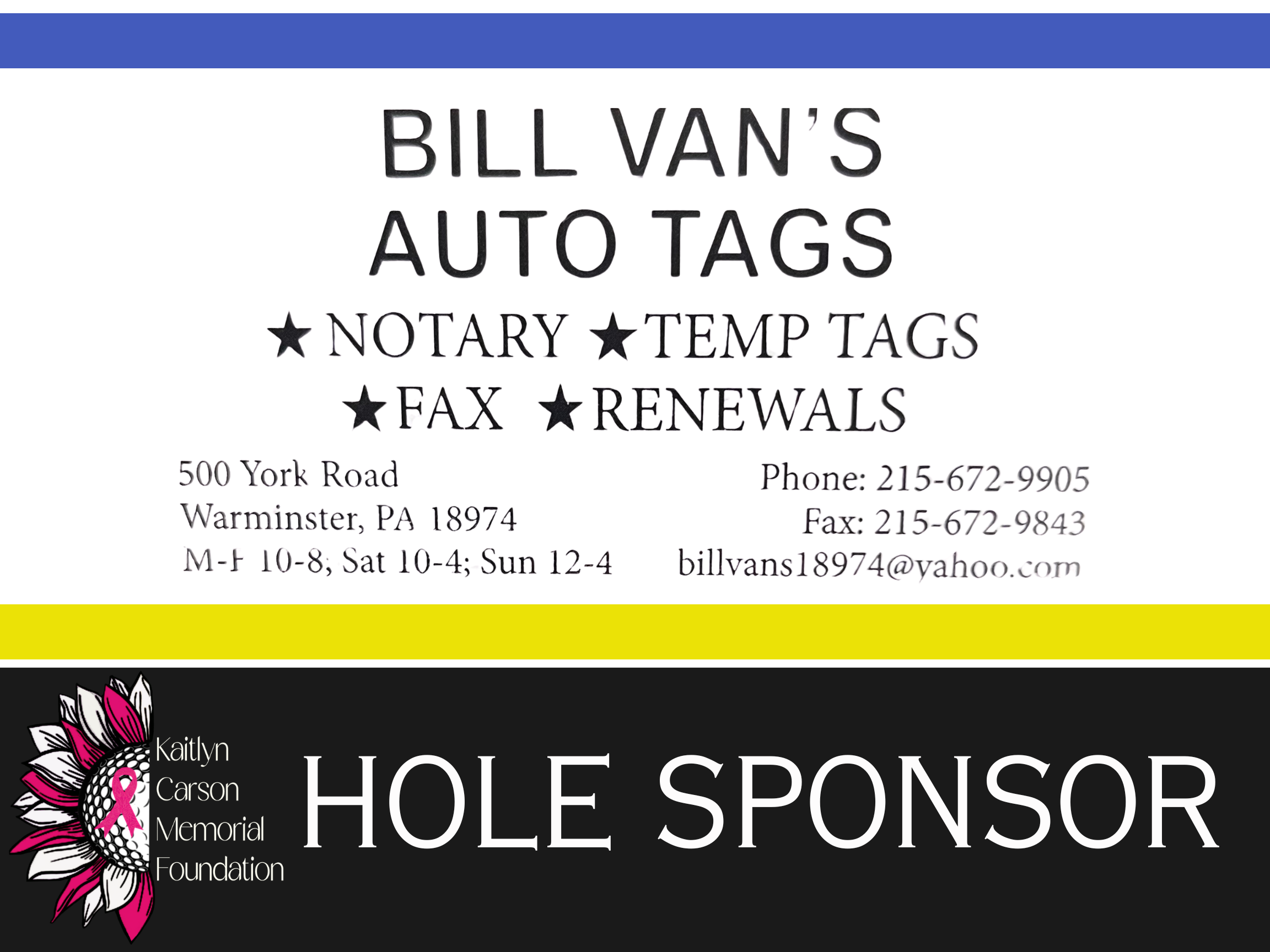 Bill Van's Auto Tags