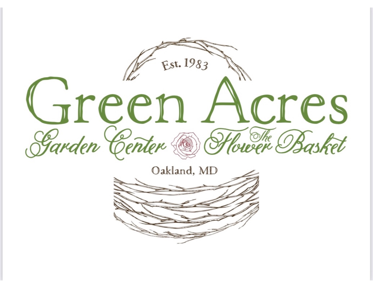 Green Acres Flower Basket