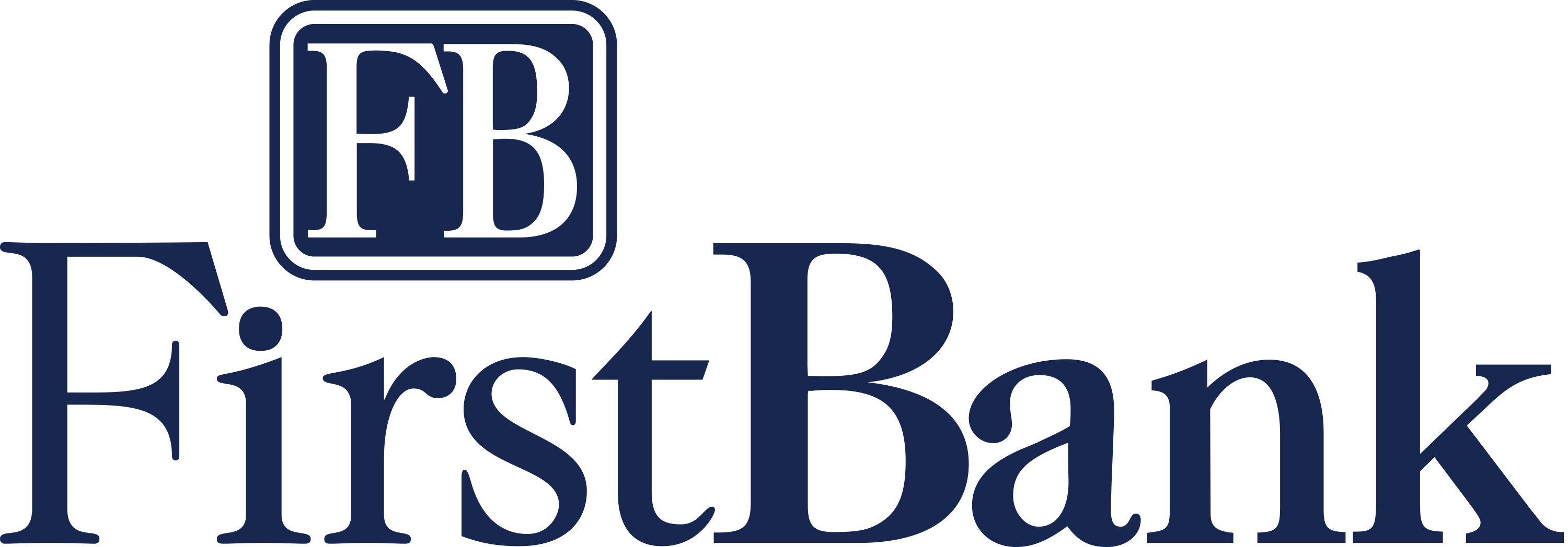 Gold Sponsor  - First Bank - Logo