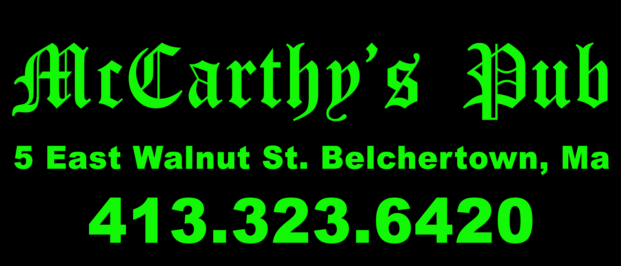 Friends of the Foundation  - McCarthy's Pub - Logo