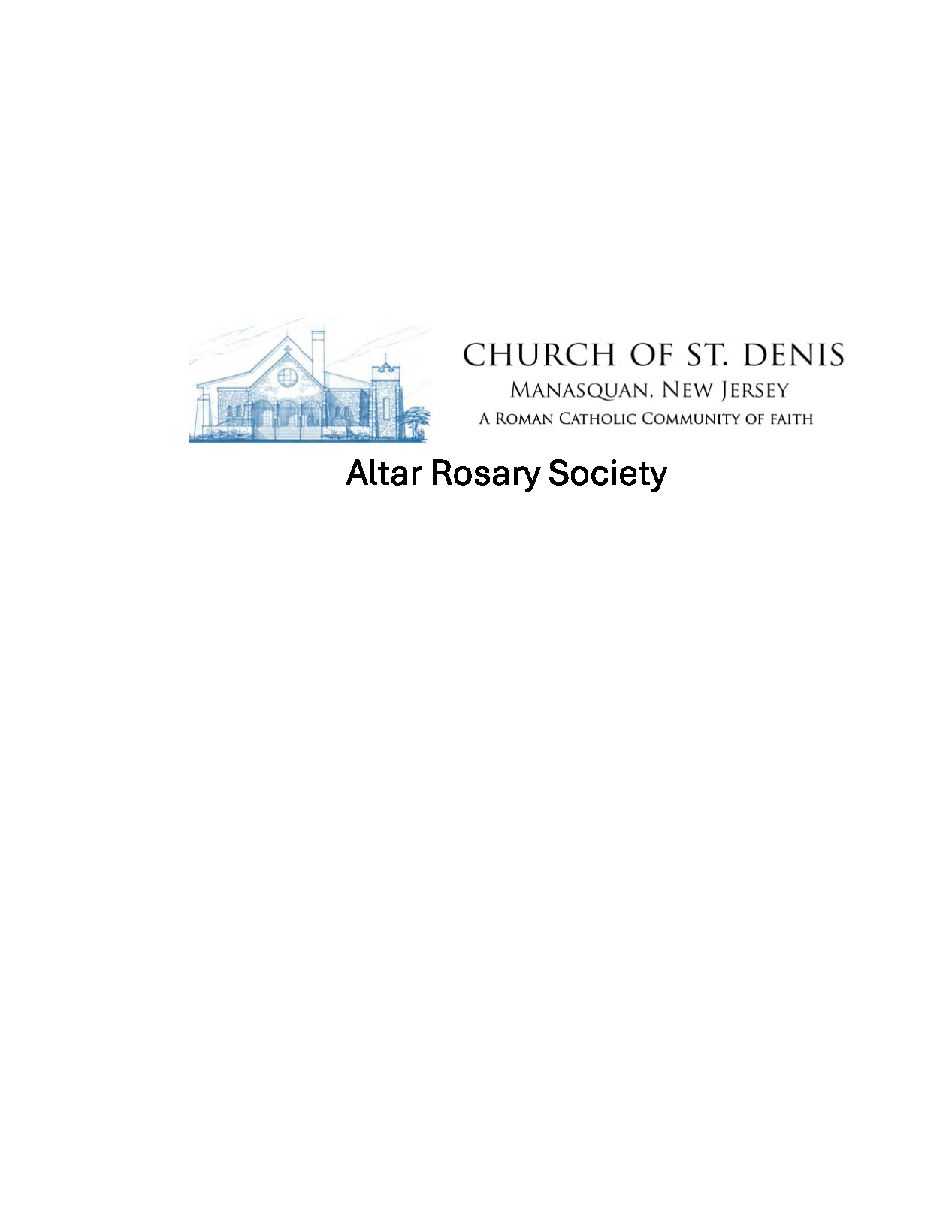 St Denis Altar Rosary Sociert