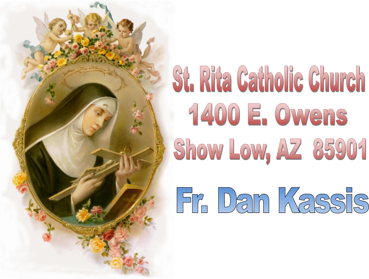 $500 SILVER Sponsor - St. Rita Catholic Church/ Fr. Dan Kassis - Logo