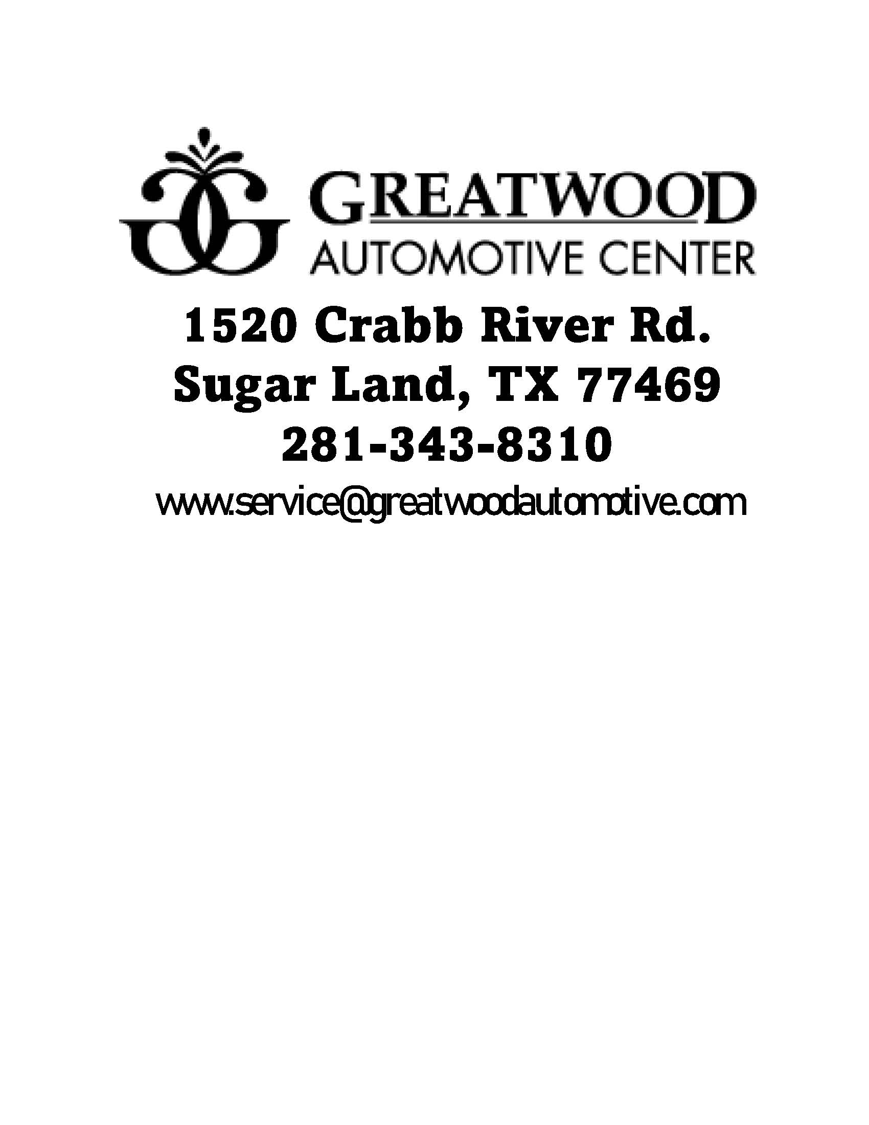 XKL Supporter - Greatwood Automotive Center - Logo