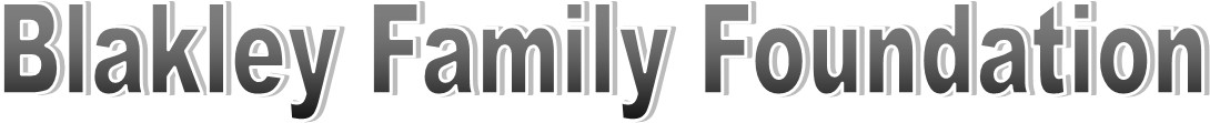$500 SILVER Sponsor - Blakley Family Foundation - Logo