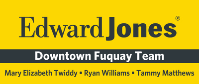 Beverage Cart Sponsor - Edward Jones - Downtown Fuquay Team - Logo