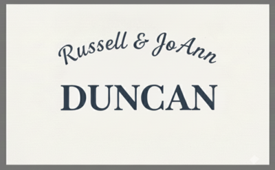 Russell & JoAnn Duncan