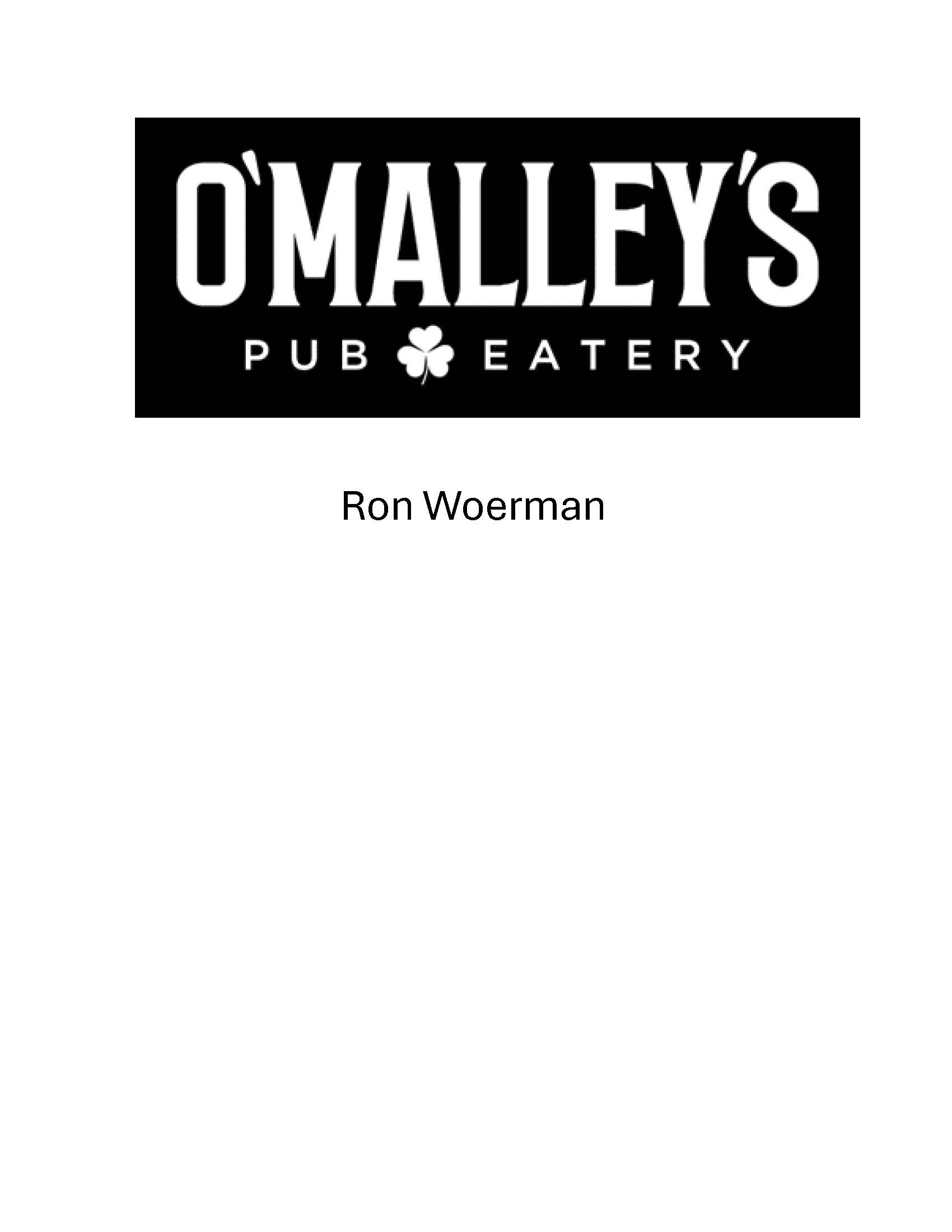 Hole Sponsor - Ron Woeman - Logo