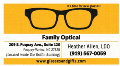 Hole Sign & Web Advertisement  - Family Optical - Logo