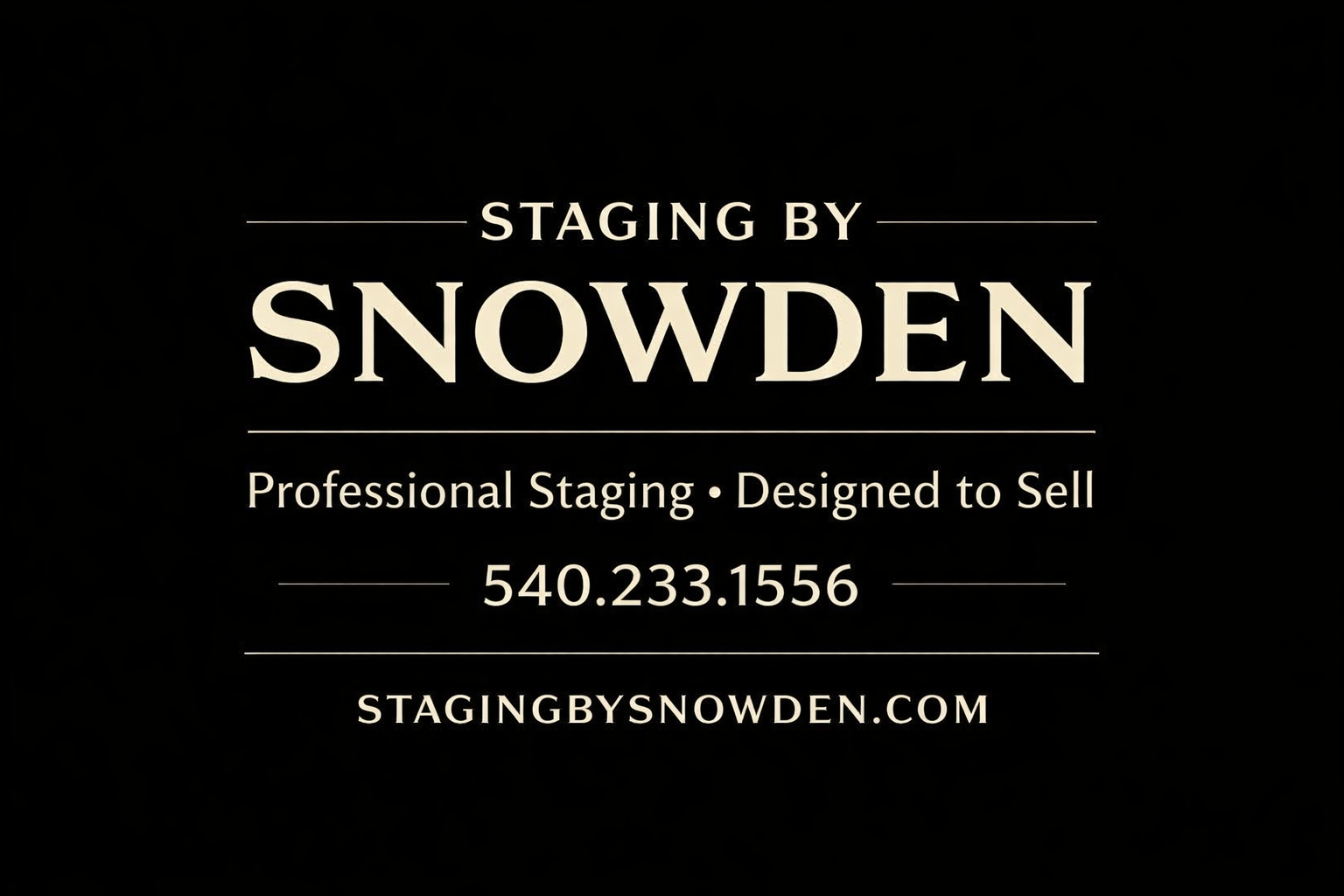 Staging By Snowden