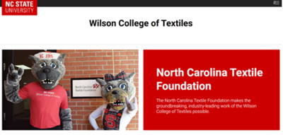 KidSight Sponsor - Wilson College of Textiles - Logo