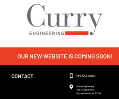 Hole Sign & Web Advertisement  - Curry Engineering Group, PLLC - Logo