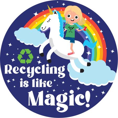 ALUMINUM SPONSOR - RECYCLING IS LIKE MAGIC - Logo