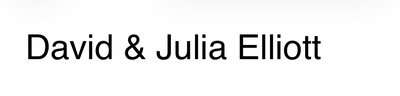 David & Julia Elliott
