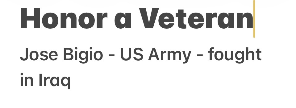 Honor a Veteran 
