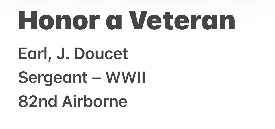 Honor a Veteran 