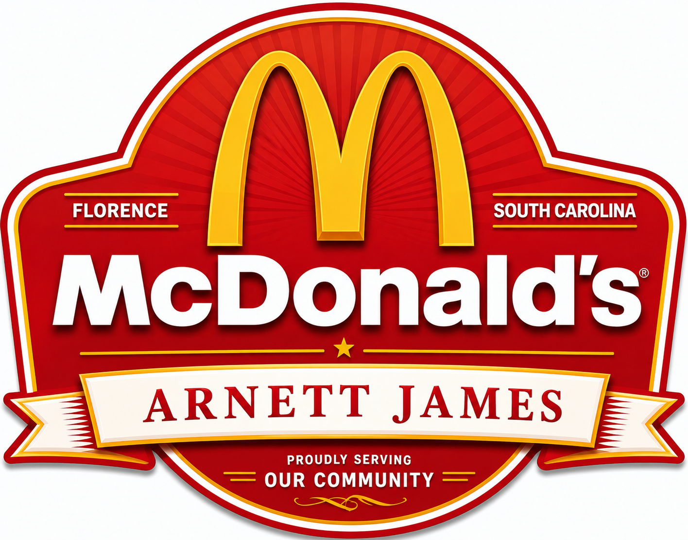 Lunch Sponsor - McDonald's of Florence (Arnette James) - Logo
