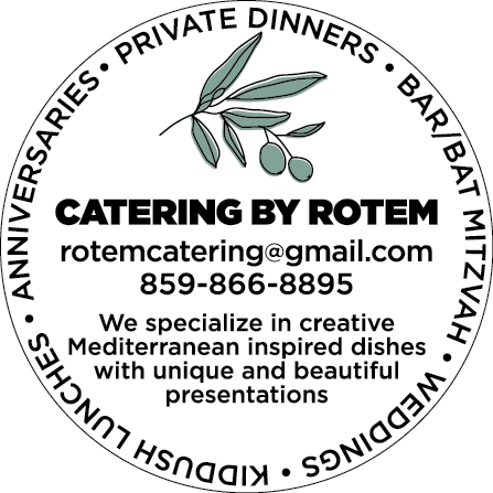 Beverage Cart Sponsor - Catering by Rotem - Logo