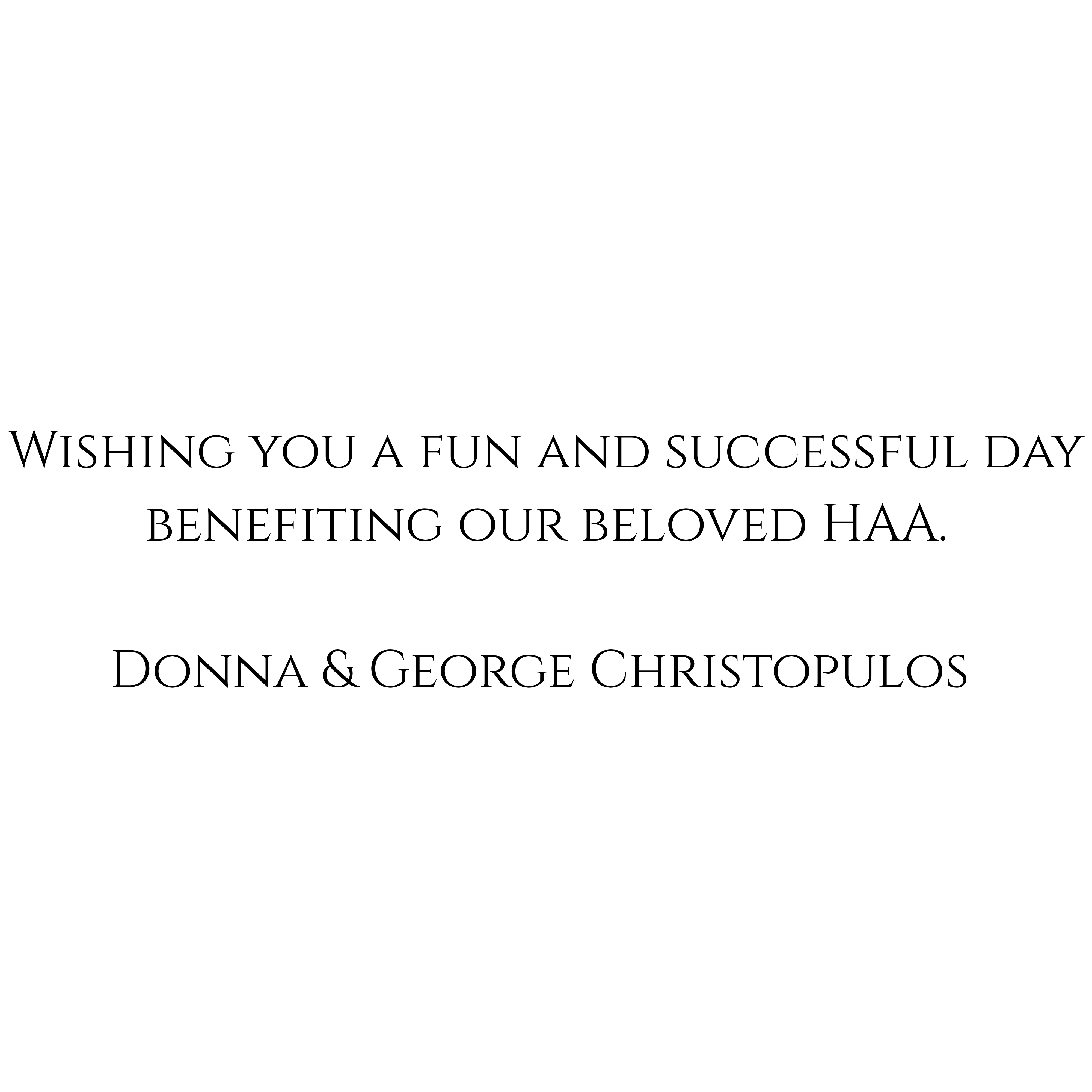 Donna and George Christopulos