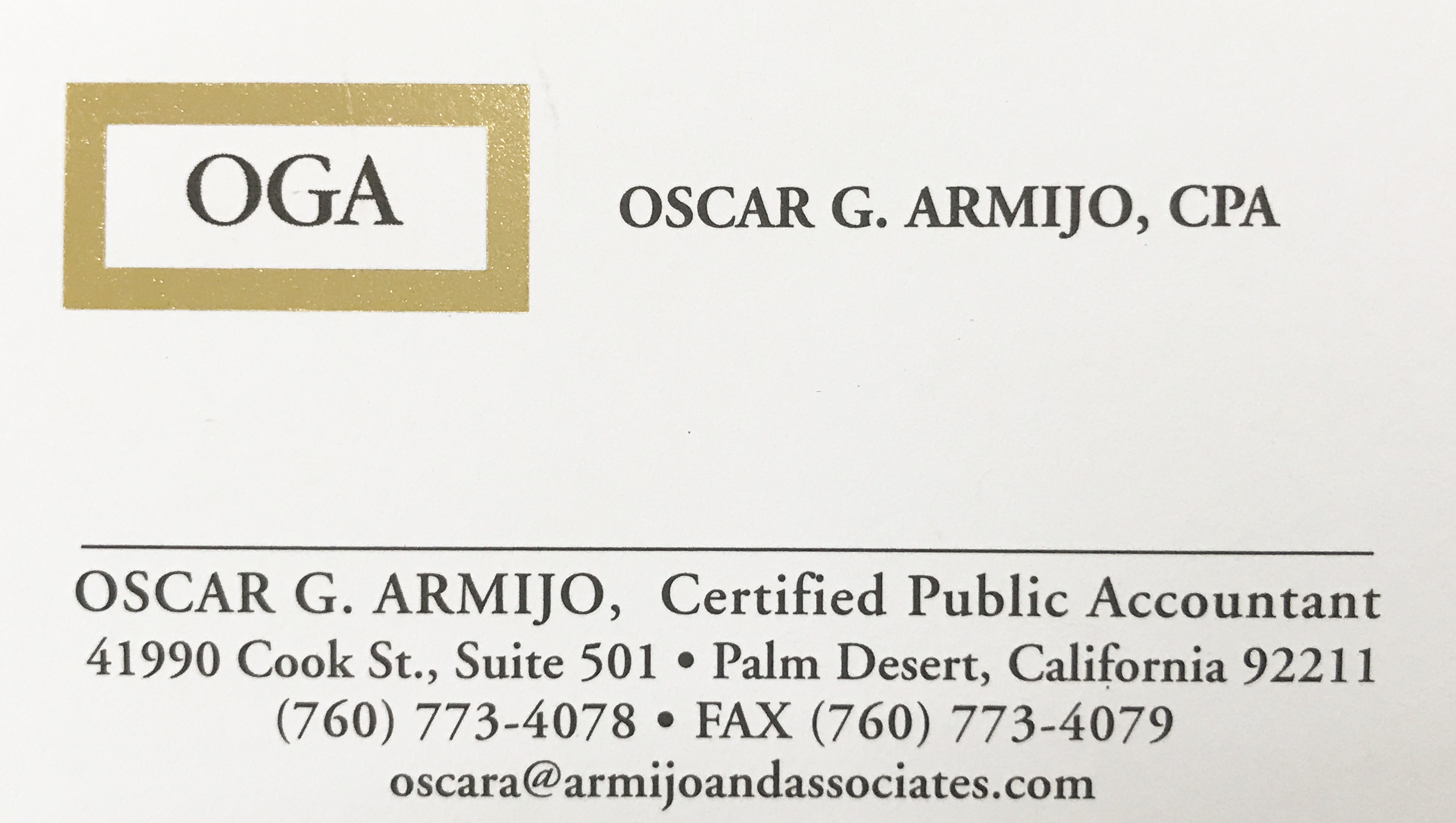 Oscar Armijo CPA