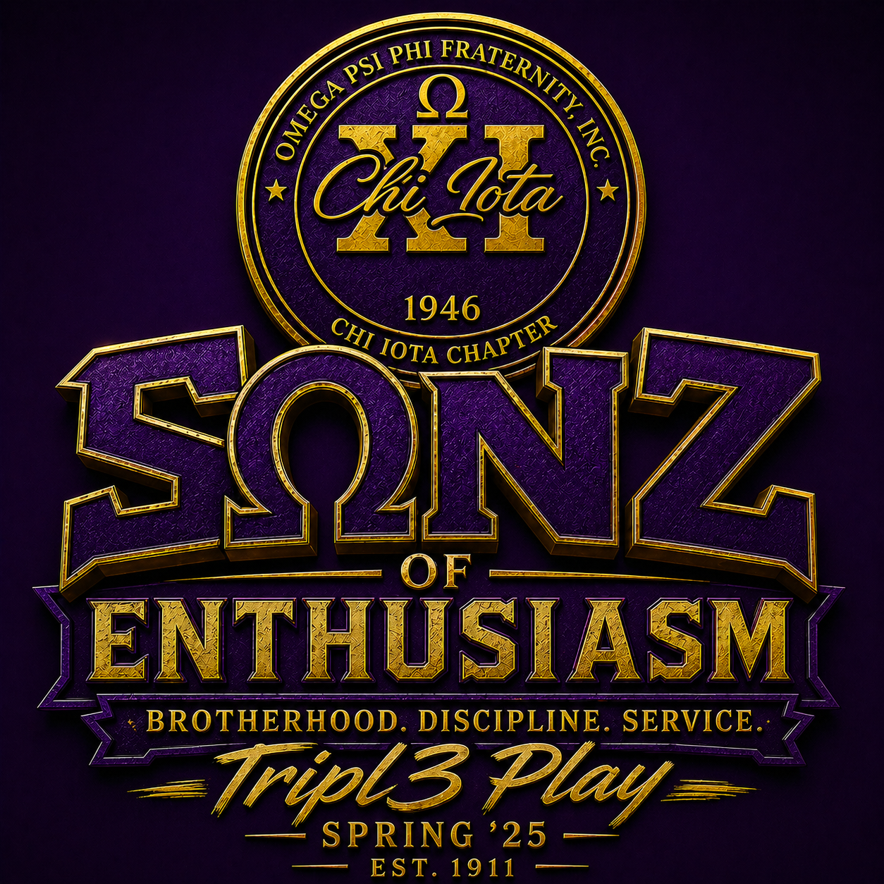 Tee Box Sponsor - Sonz of Enthusiasm - Tripl3 Play  - Logo
