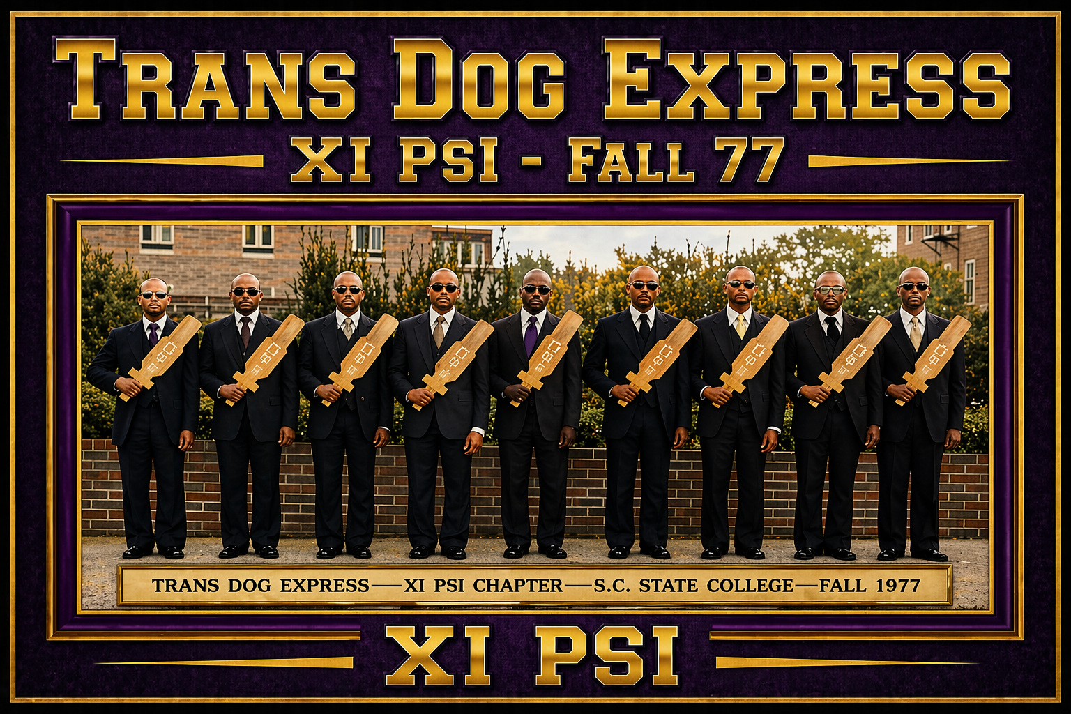 Tee Box Sponsor - Xi Psi Fall '76 Trans Fog Express - Logo