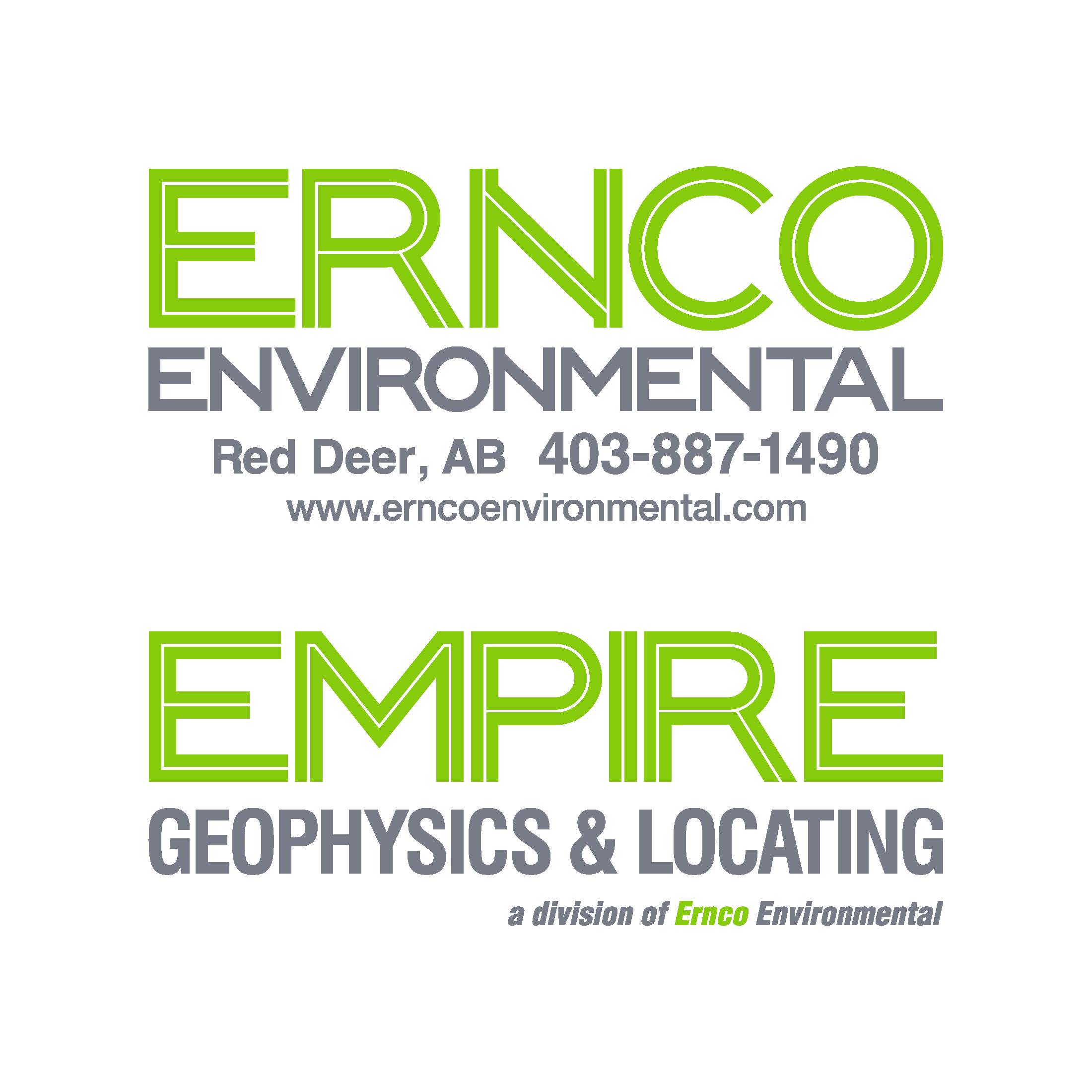 Hole in 1 Sponsors - Ernco Environmental - Logo