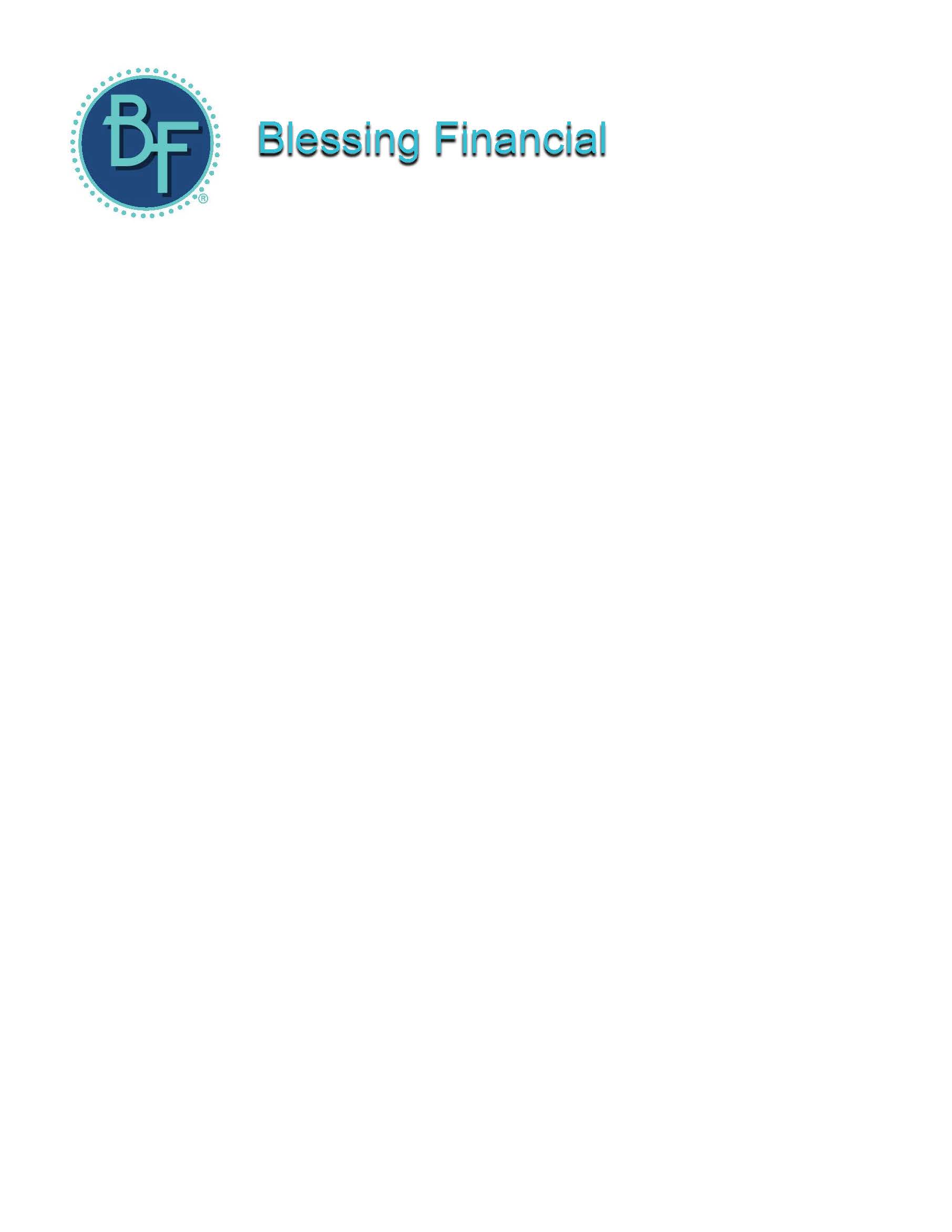 Hole Sponsor - Blessing Financial  - Logo