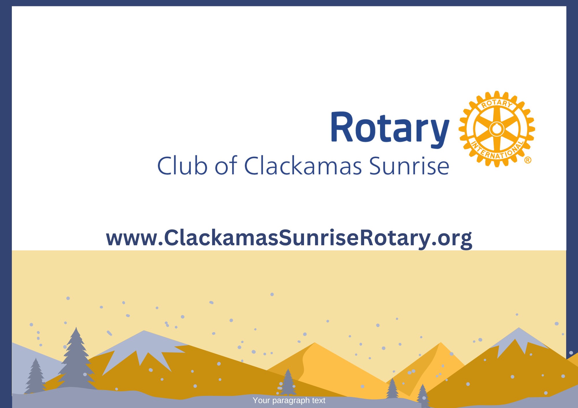 Clackamas Sunrise Rotary Club