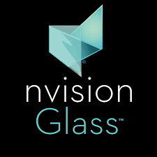 Tee Box Sign Sponsor - nvision Glass - Logo