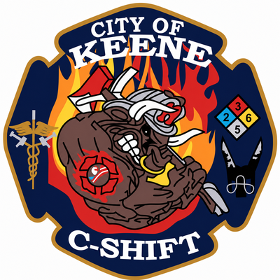 Box Alarm Sponsor (Tee Box Sponsor) - Keene Fire Department C Shift - Logo
