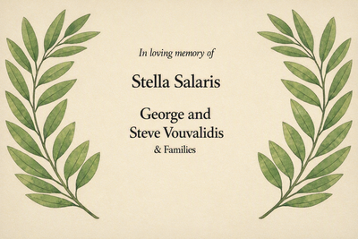 The Vouvalidis Family - In Memory of George & Steve Vouvalidis
