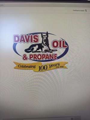 Box Alarm Sponsor (Tee Box Sponsor) - Davis Oil & Propane - Logo