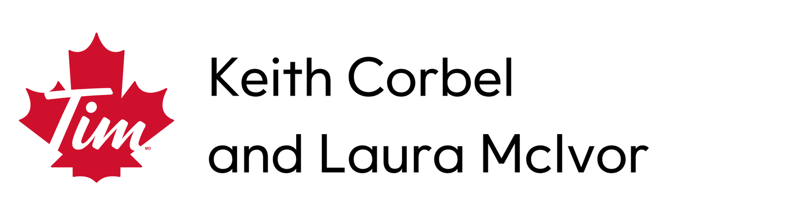 Keith Corbel and Laura McIvor