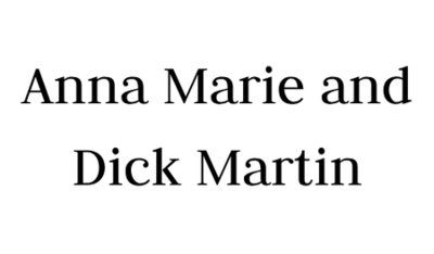 Anna Marie and Dick Martin