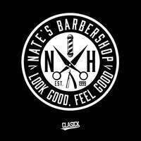 Platinum Hole Sponsor WITH Golfers - Nate's Barber Shop - Logo
