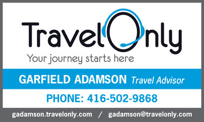 Travel Only - Garfield Adamson 