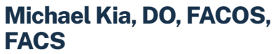 Dr. Michael A. Kia