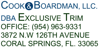 Cook & Boardman LLC DBA Exclusive Trim